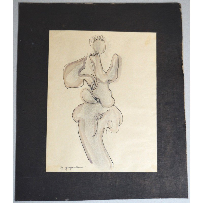 Marcel Guguianu - watercolour drawing on paper