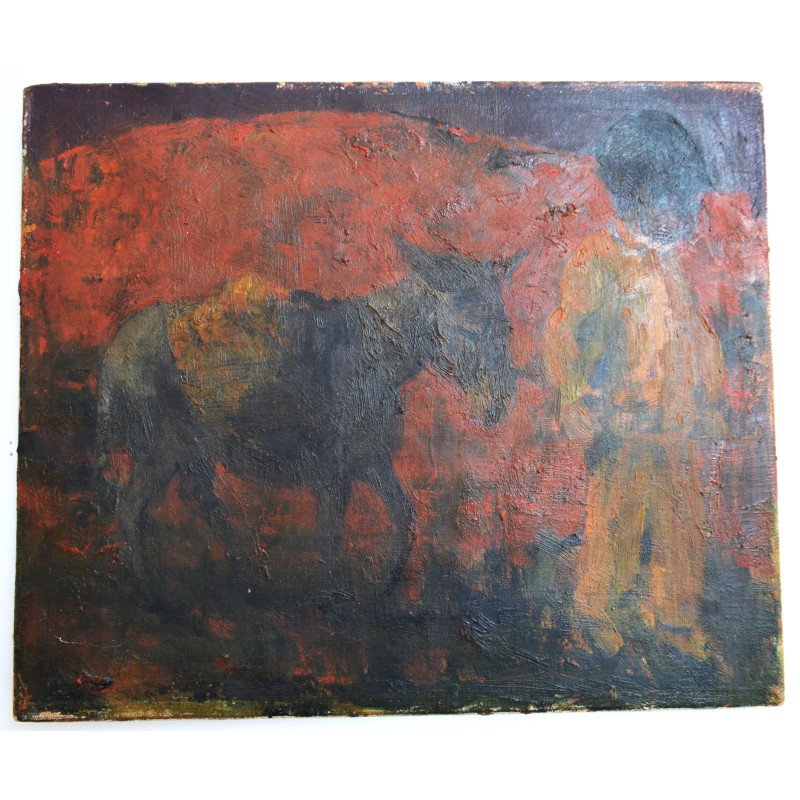 L. T. Muszynski "In Mexico" oil on canvas, 1963