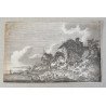 Franz Edmund Weirotter "Barci la mal" gravura veche 1868