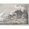 Franz Edmund Weirotter "Barci la mal" gravura veche 1868