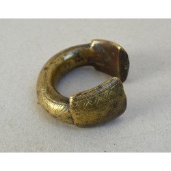 Antique manilla bronze bracelet, West Africa, 19th century