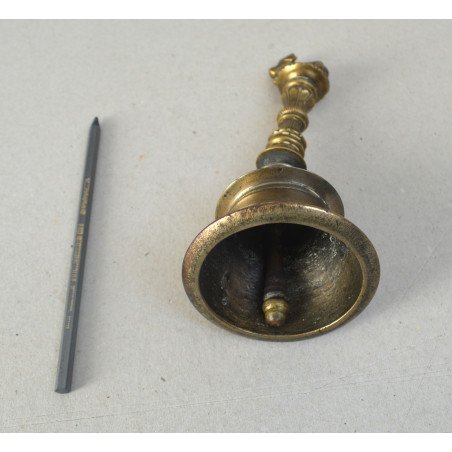 Antique puja bell decorated with Nandi, India