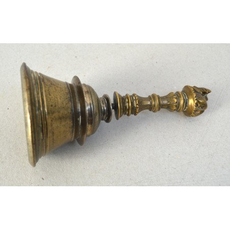 Antique puja bell decorated with Nandi, India