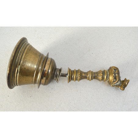Antique puja bell decorated with Nandi, India