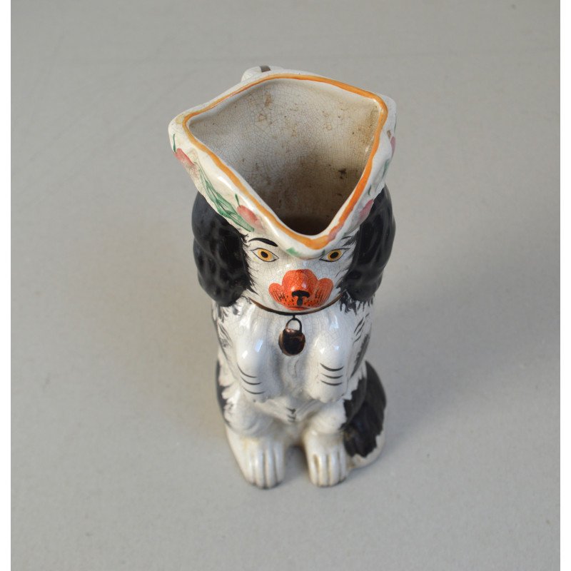 Staffordshire spaniel zoomorphic jug, circa...