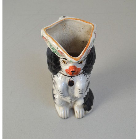 Staffordshire spaniel zoomorphic jug, circa 1970-80