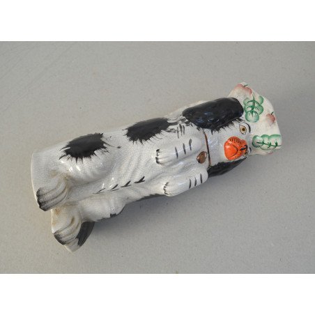 Staffordshire spaniel zoomorphic jug, circa 1970-80