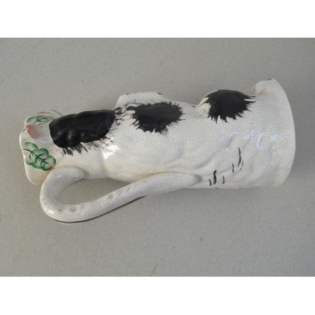 Staffordshire spaniel zoomorphic jug, circa 1970-80
