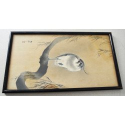 Ohara Koson 小原古邨 "Nagâț pe o creanga de salcie" xilogravura 1911