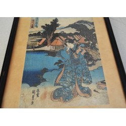 Utagawa Kunisada "Imagine cu Hodogaya" xilogravura 1836