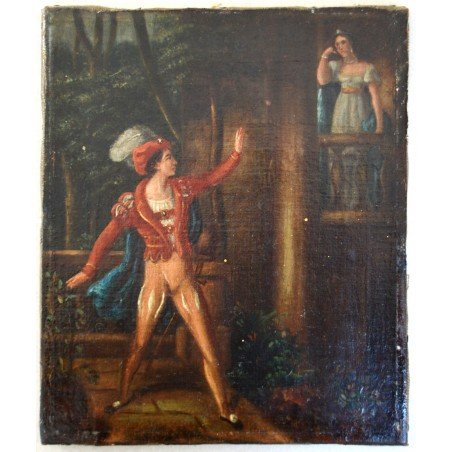 pictura ulei pe panza inceput secol 19