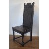 Scaun de stejar decorat cu dragoni Anglia sec 18