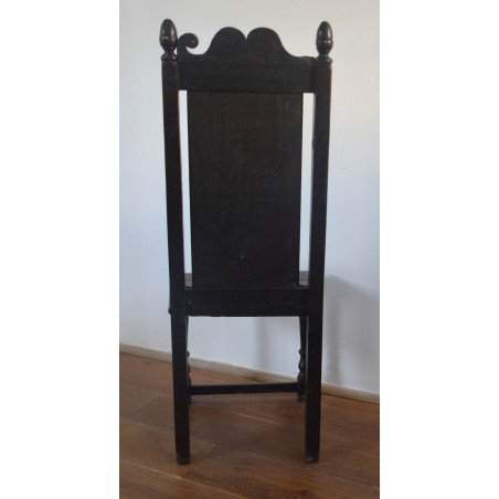 Scaun de stejar decorat cu dragoni Anglia sec 18