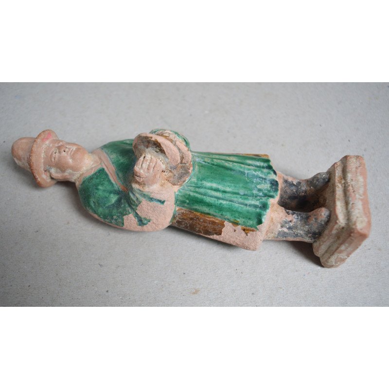 "Musician" glazed ceramic, Ming Dynasty style,...