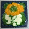 Placa ceramica Art Nouveau Anglia cca 1905