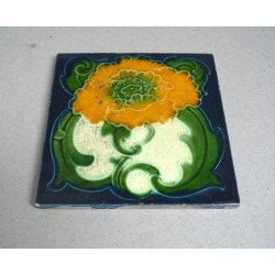 Placa ceramica Art Nouveau Anglia cca 1905