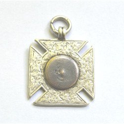Victorian silver Maltese (pattee) cross, 1894