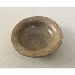 Farfurioara bol Celadon cu decor floral Dinastia Koryo Coreea