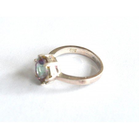 inel argint cu topaz mistic