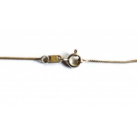 Silver chain and pendant with diopside