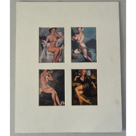 4 Gil Elvgren's Calendar Pinups Cards 1993