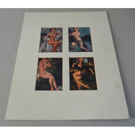 4 Gil Elvgren's Calendar Pinups Cards 1993