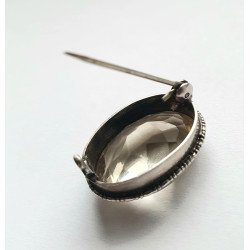 Brosa vintage piatra naturala