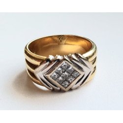 18k gold ring with diamonds 2