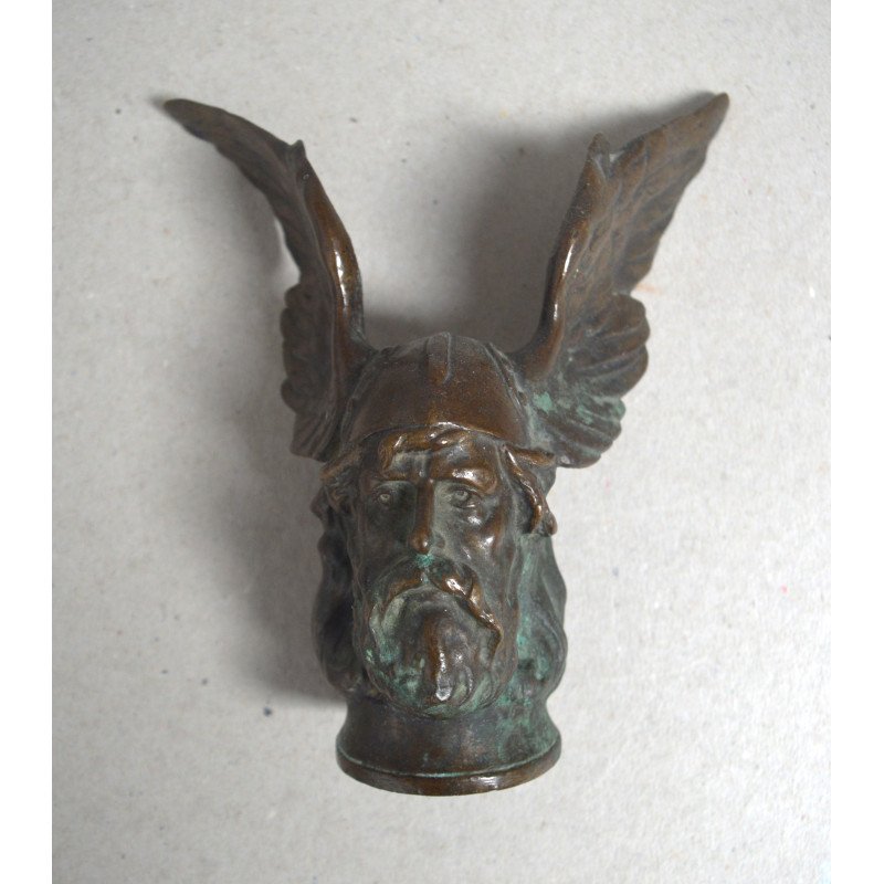 "Cockerel Head" bronze bonnet ornament/mascot,...