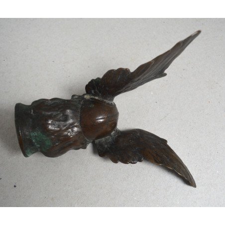 "Cockerel Head" bronze bonnet ornament/mascot, circa 1930
