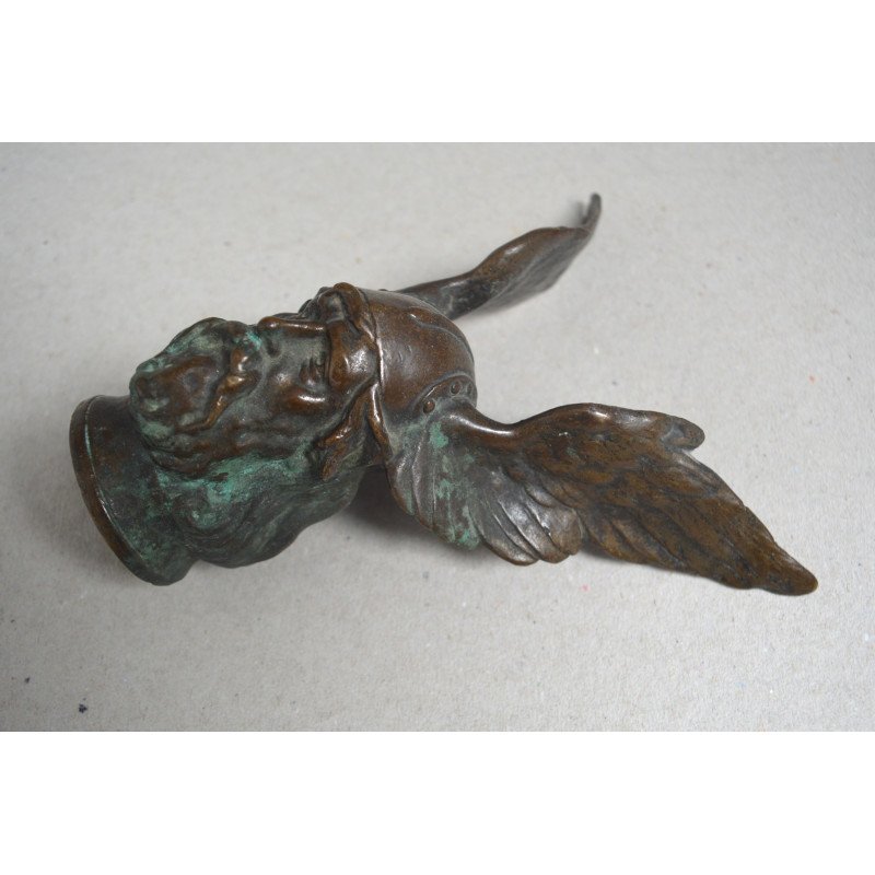 "Cockerel Head" bronze bonnet ornament/mascot,...