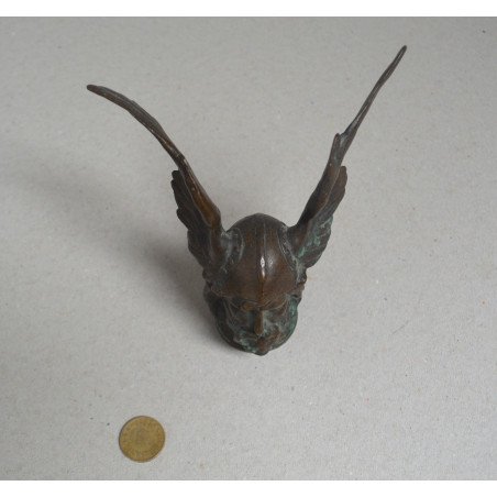 "Cockerel Head" bronze bonnet ornament/mascot, circa 1930
