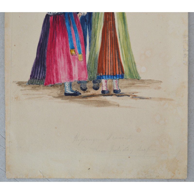 "Group of People in Traditional Costume"...