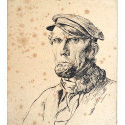 Lance Cattermole "The Skipper" gravura veche cca 1935