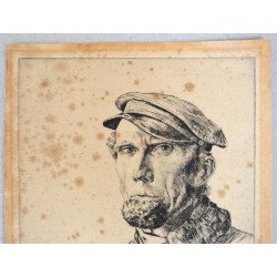 Lance Cattermole "The Skipper" gravura veche cca 1935