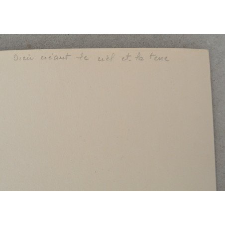 Etienne Houvet "Dieu Creant le Ciel et la Terre" antique photograph, circa 1908