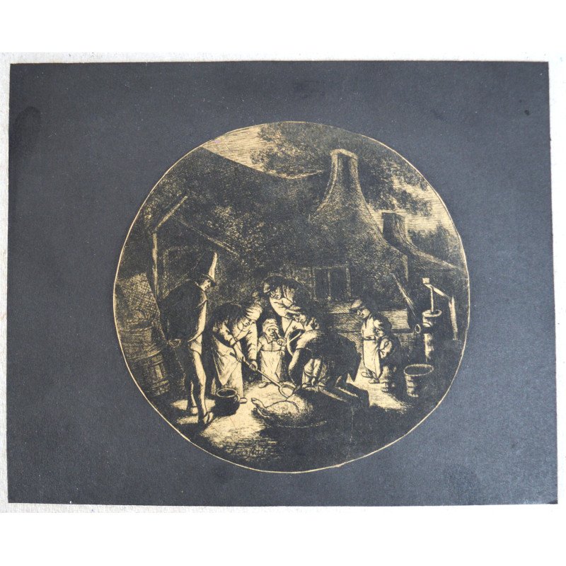 David Deuchar "The Pig Killers" engraving,...
