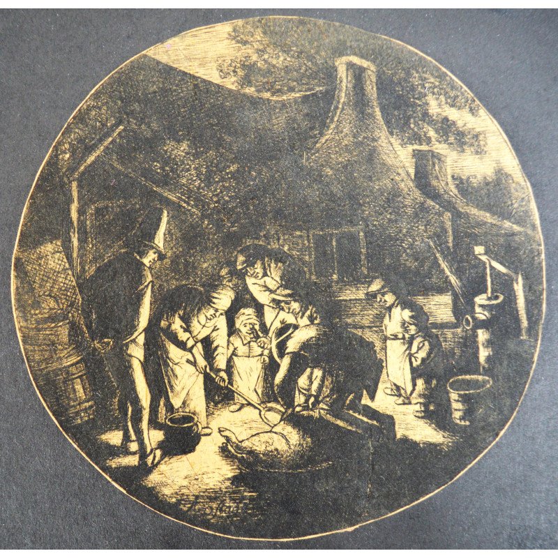 David Deuchar "The Pig Killers" engraving,...