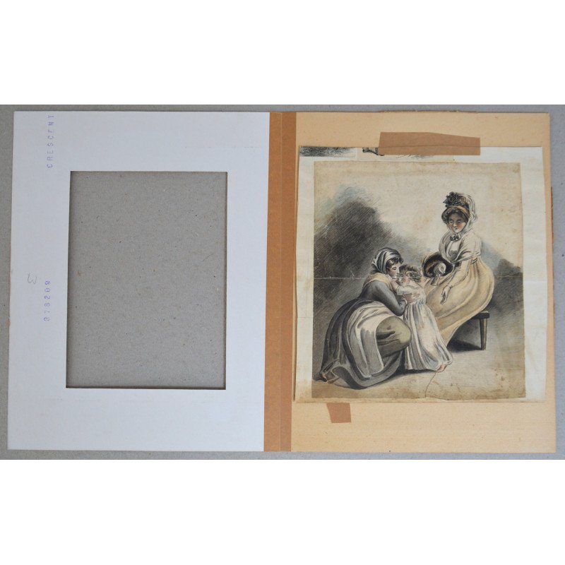 19th-century watercolour copy after the 1796...