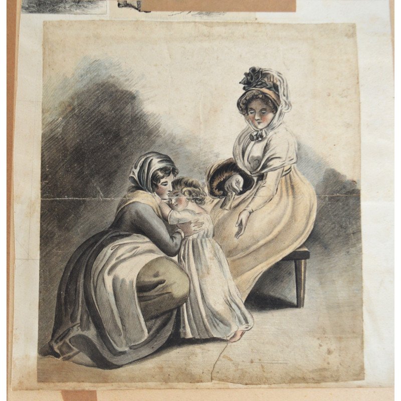 19th-century watercolour copy after the 1796...