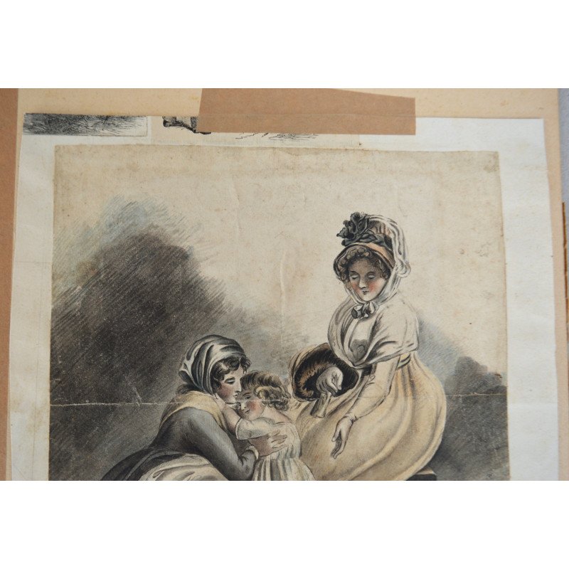 19th-century watercolour copy after the 1796...