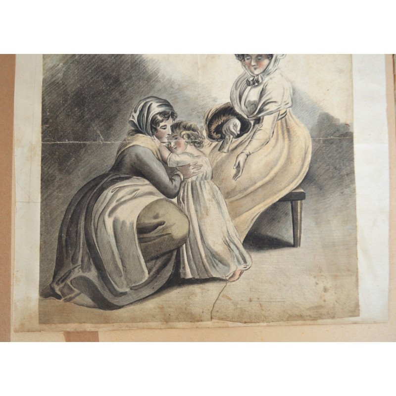 19th-century watercolour copy after the 1796...