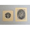 "Blazoane/insemne papale" lot de 2 gravuri