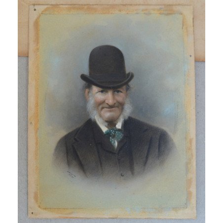 Portrait of a man, mixed media, 19th century