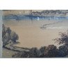 Acuarela veche "Cork river & Blackrock Castle from above the Glanmire Road"