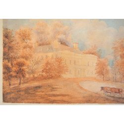 Veche acuarela peisaj