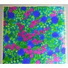 "Artel Dessins" design model floral pentru imprimeuri textile acuarela cca 1970