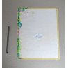 "Artel Dessins" design model floral pentru imprimeuri textile acuarela cca 1970