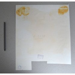 Suzanne Heintz design model floral pentru imprimeuri textile acuarela cca 1970