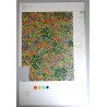 Design model abstract pentru imprimeuri textile acuarela cca 1970